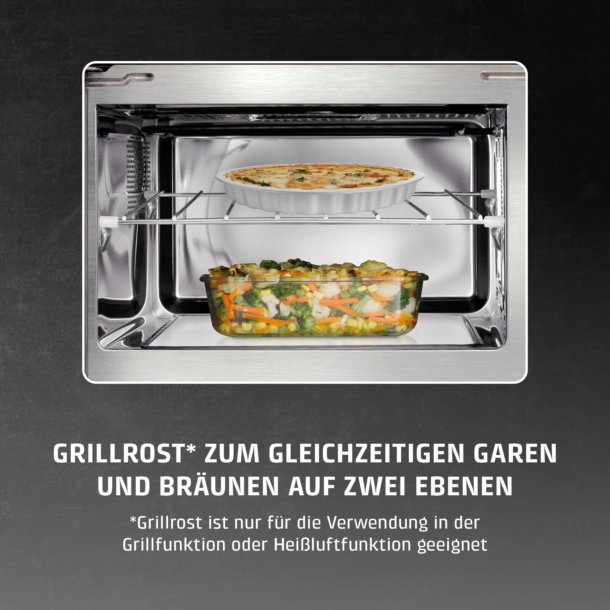 CASO MG20 Ecostyle Ceramic Mikrowelle mit Grill 20 Liter