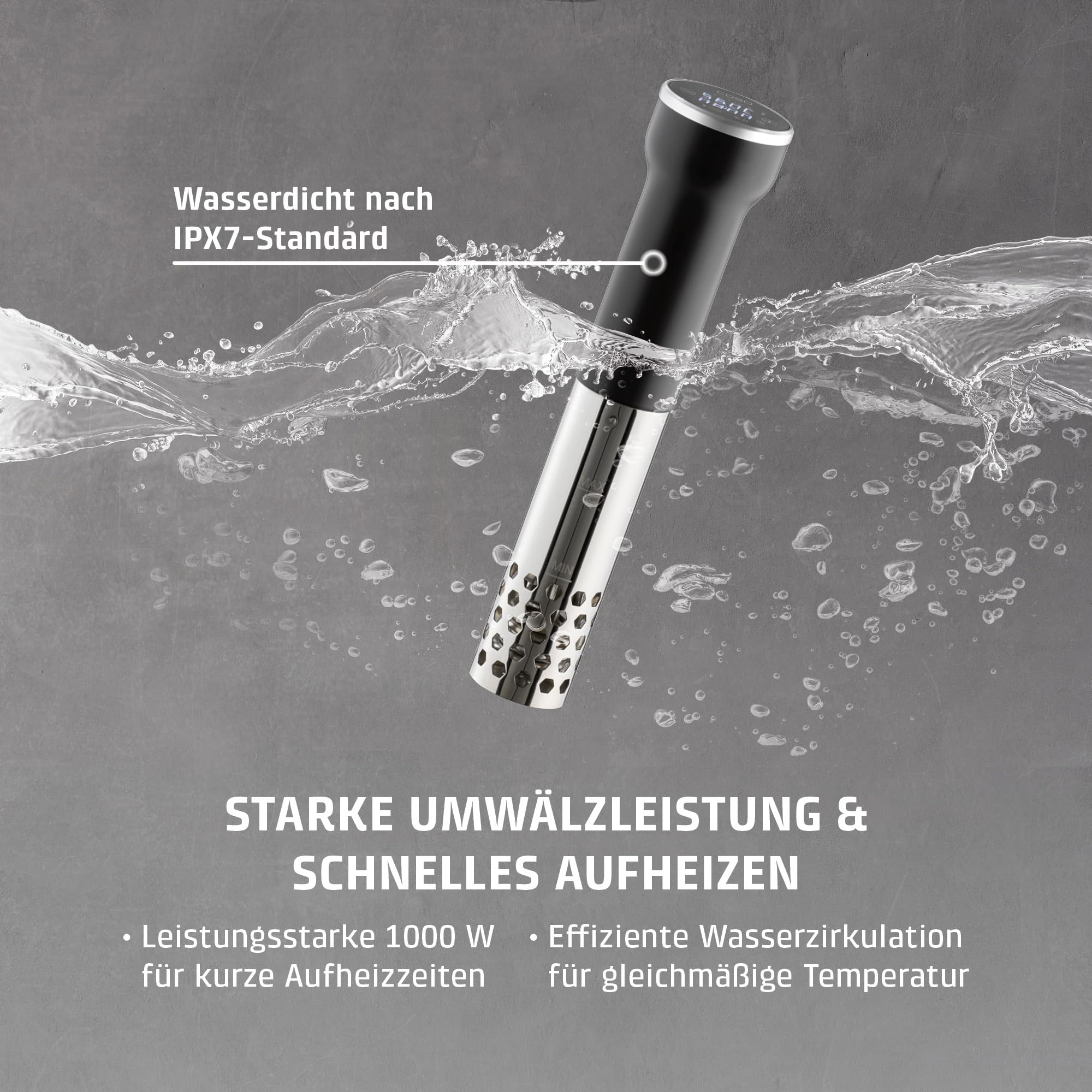 Caso SV400 Sous Vide Stick Edelstahl 1000 W