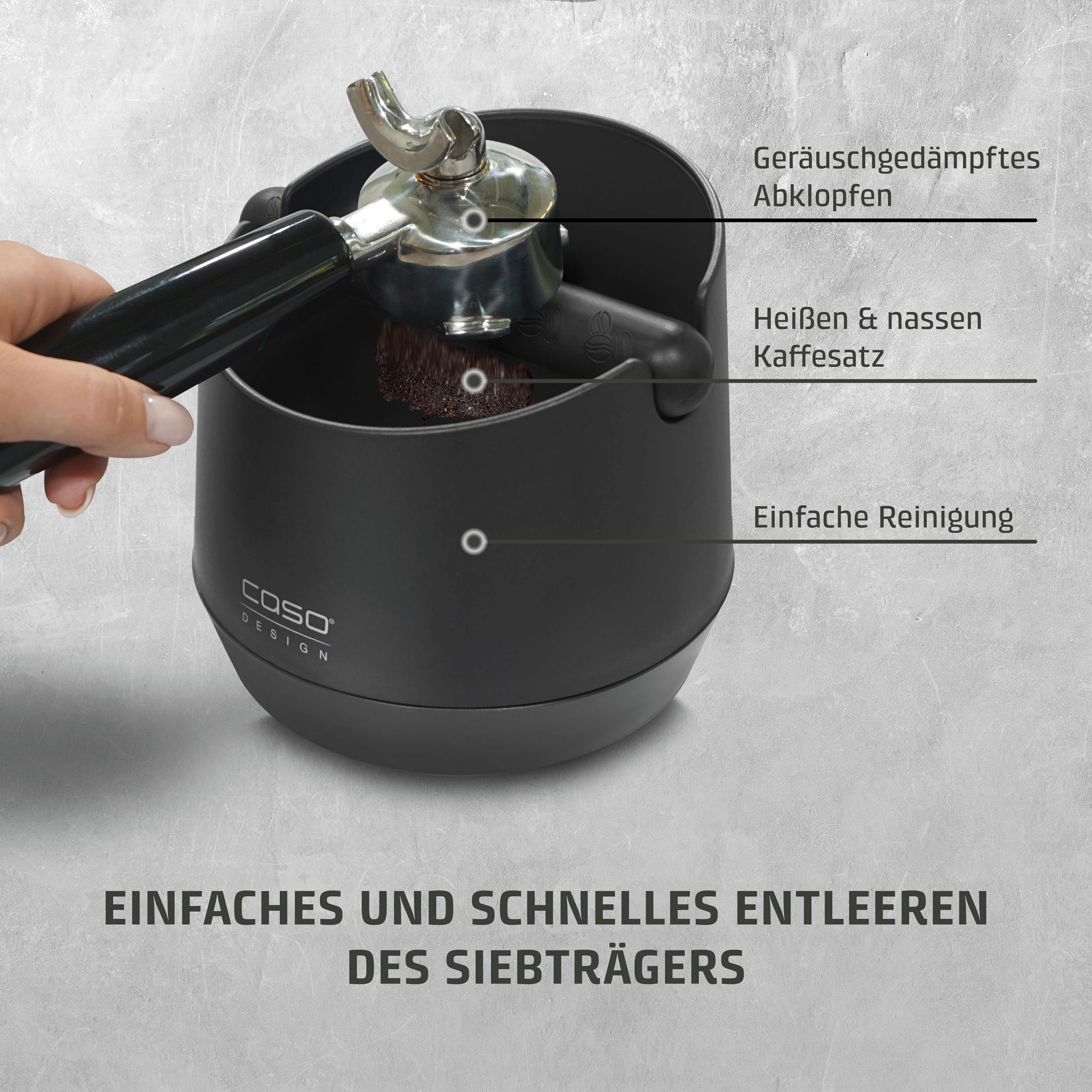 Caso CoffeeCollect L Abklopfbehälter groß Knock Box