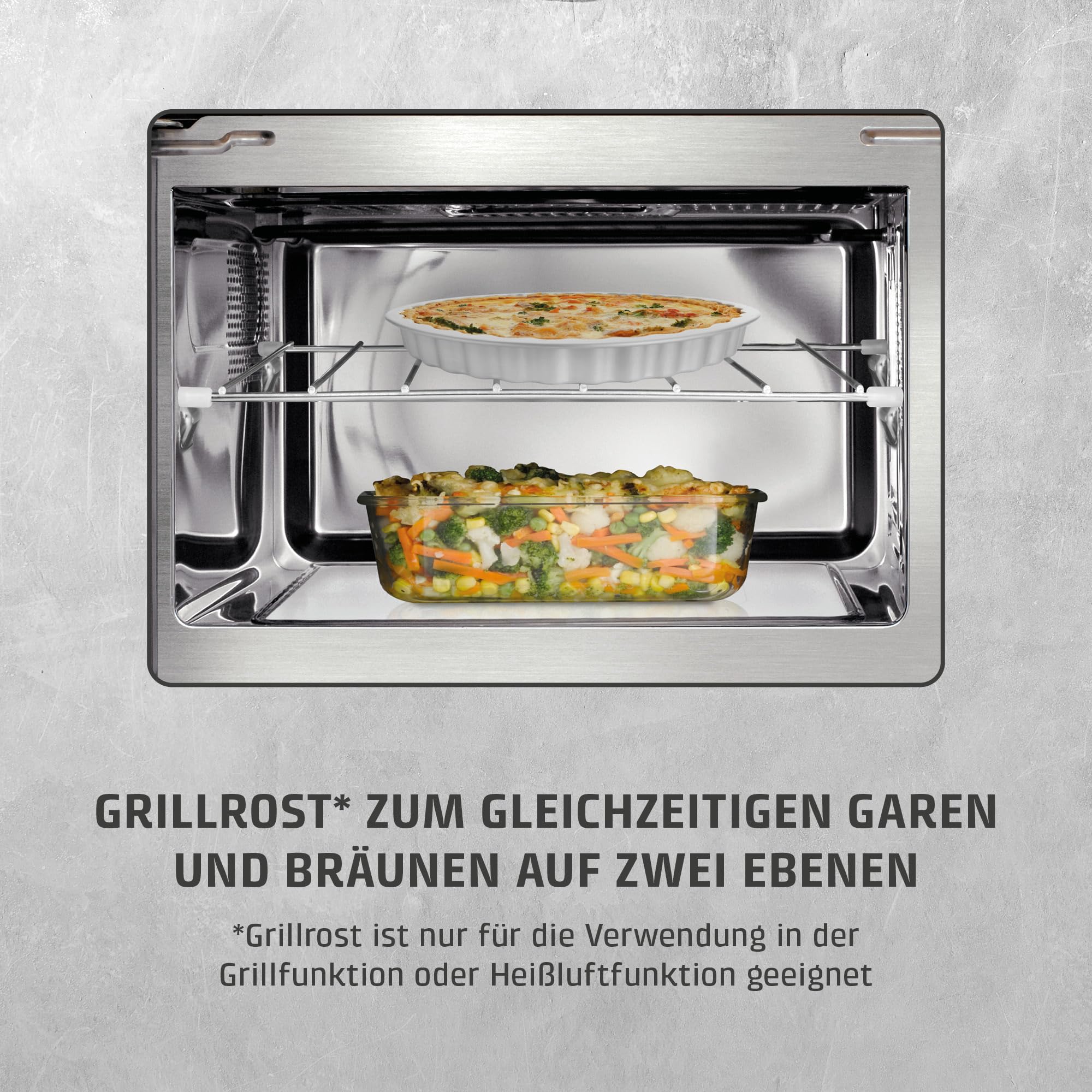 CASO MG20 Ceramic menu Mikrowelle mit Grill 20L Keramikboden