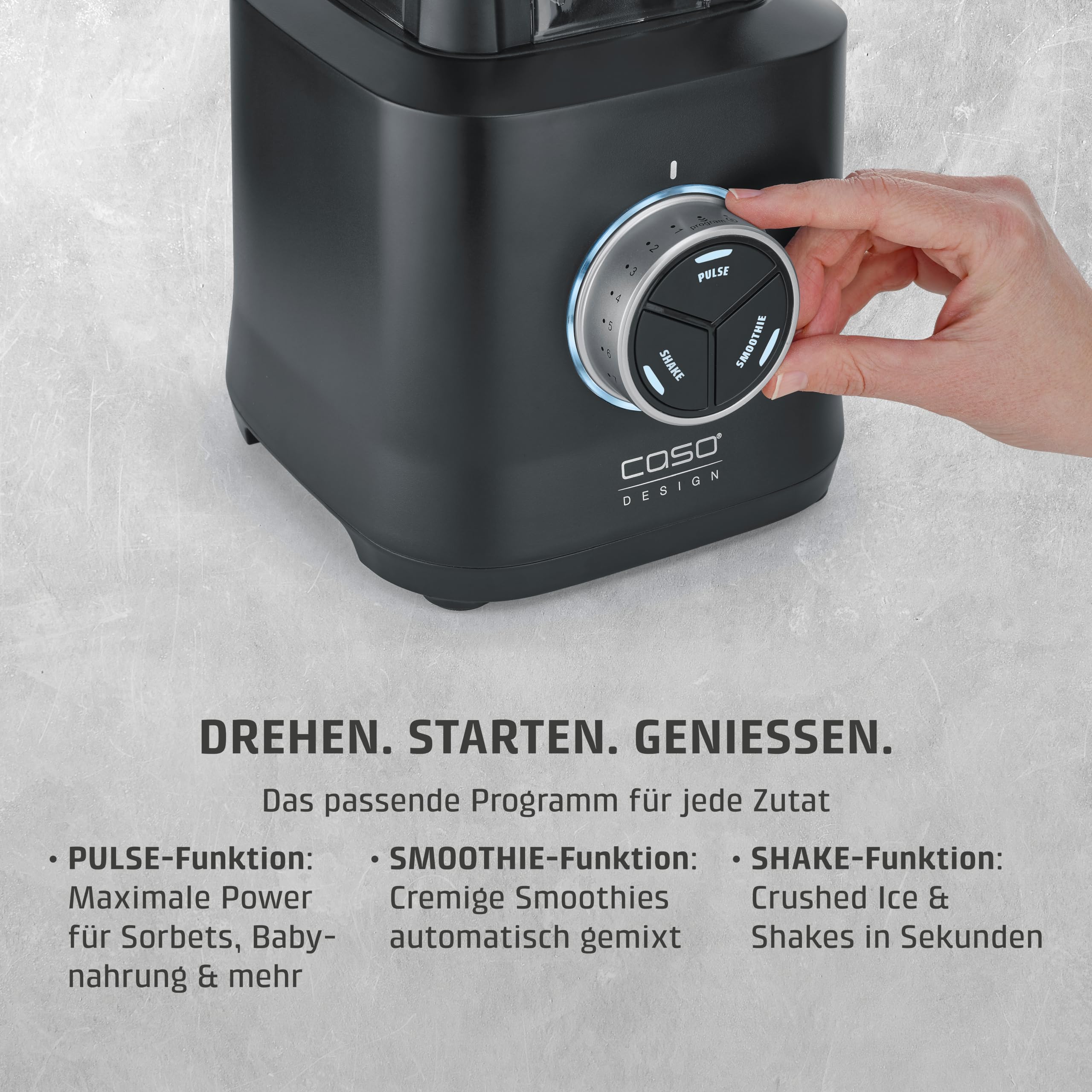 CASO B 2000 PowerBlender Standmixer 2000W 2 L Titan