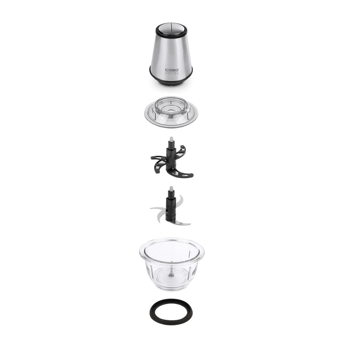 Caso UZ 400 Universal-Zerkleinerer 1,2 L Glas Edelstahl