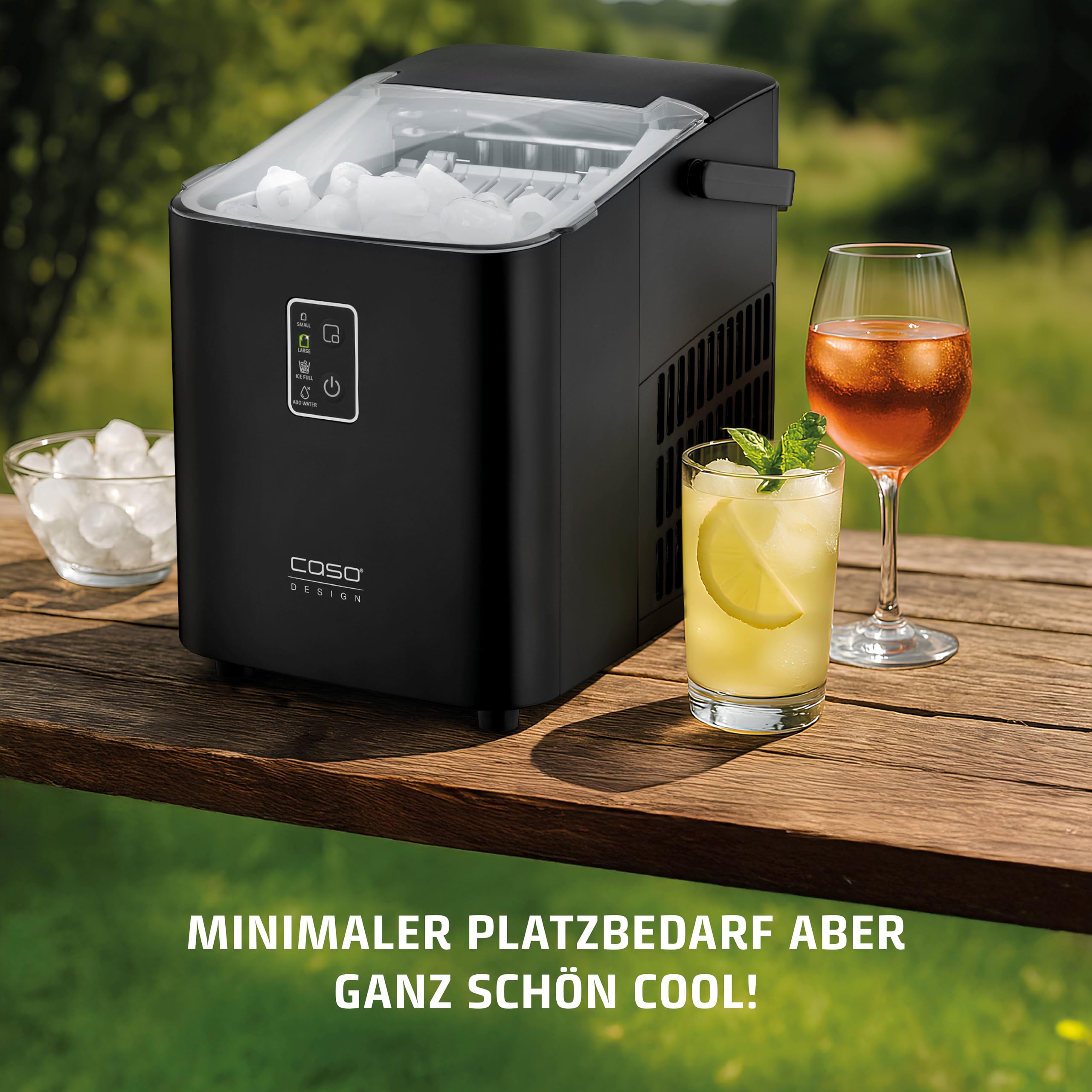 CASO IceChef Compact Eiswürfelmaschine 12 kg Schwarz