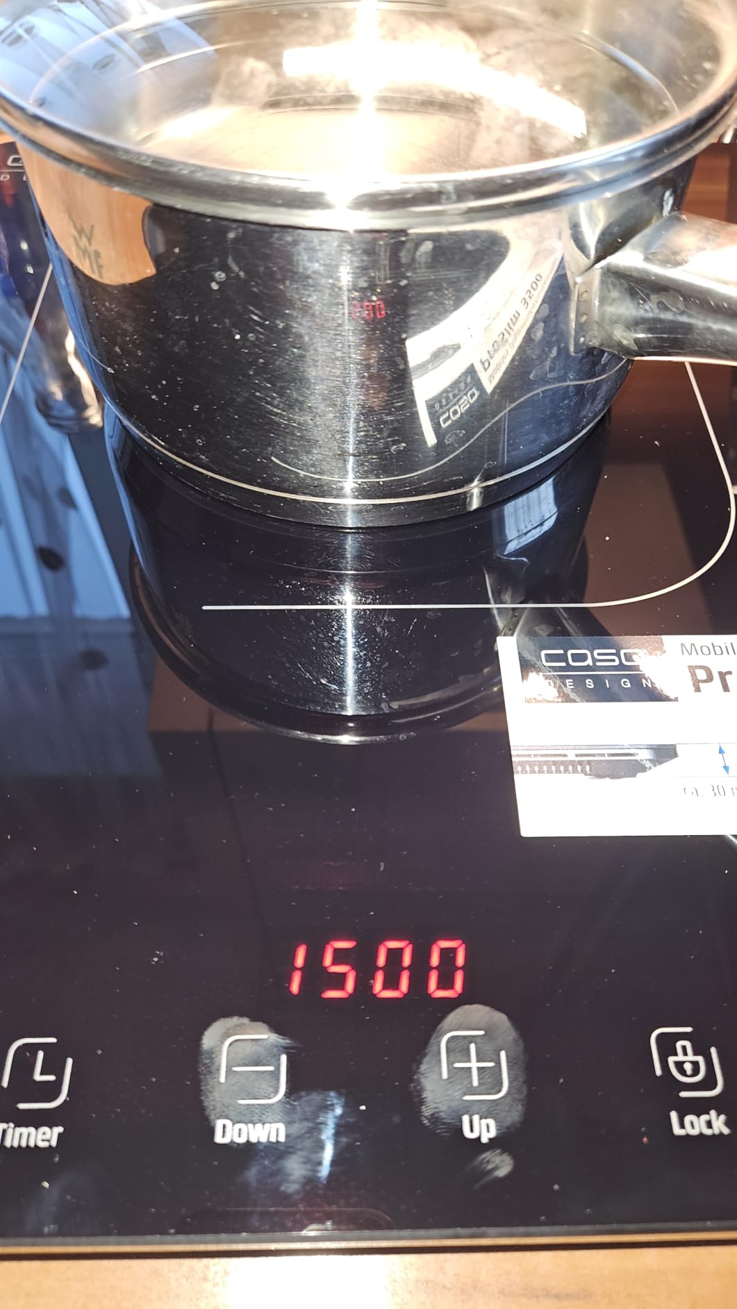 CASO ProSlim 3500 Doppel-Induktionsplatte 3500 W ultraflach