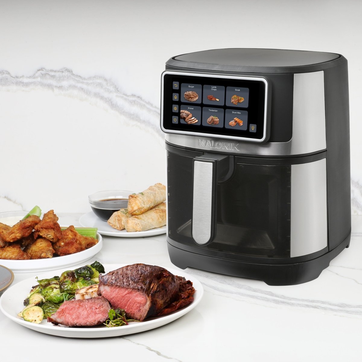 Kalorik VIVID Touch 7 Quart Heißluftfritteuse mit Fenster