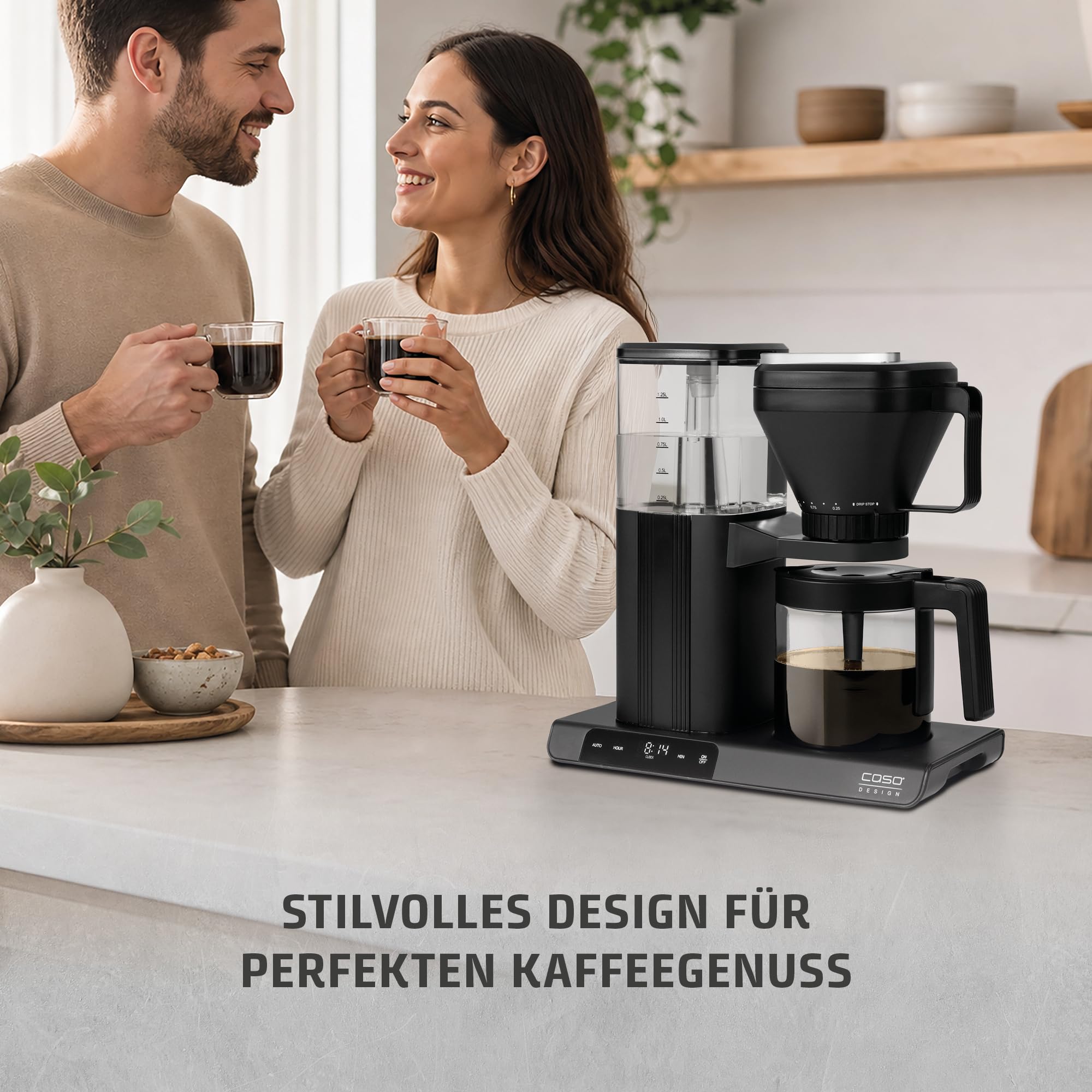 Caso Aroma Sense Kaffeemaschine Permanentfilter Edelstahl