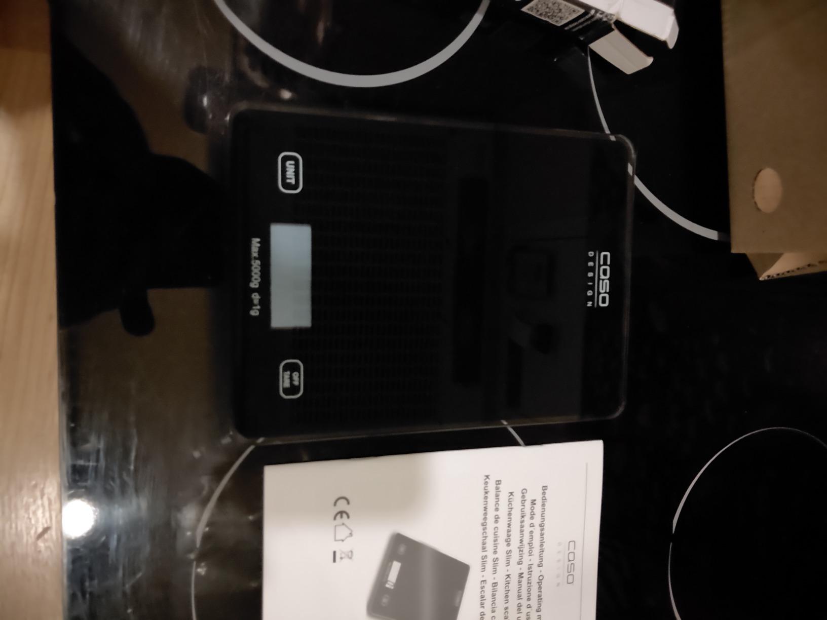 Caso Slim Küchenwaage 5 kg mit 1-g-Einteilung