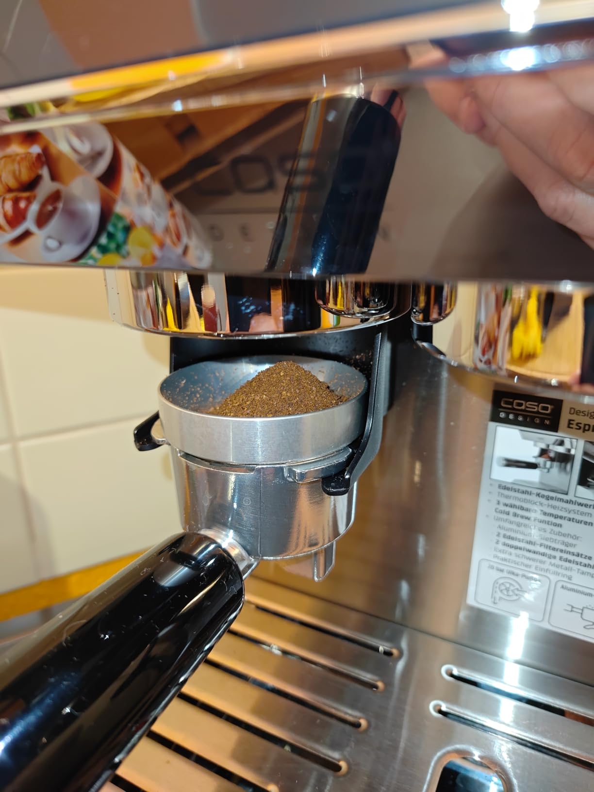 Caso EspressoGourmet & Grind Siebträgermaschine 20 Bar 1,8 L