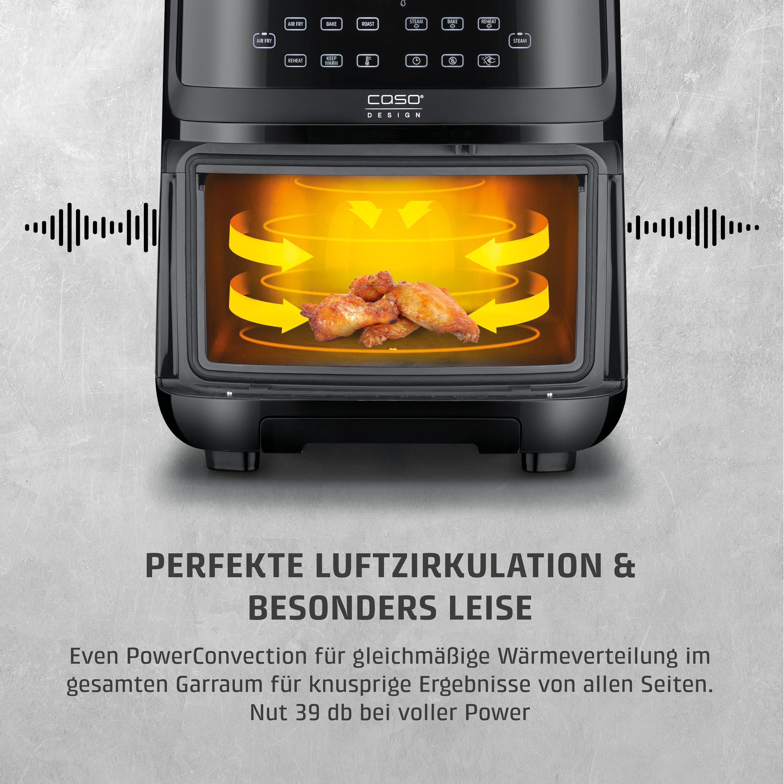 CASO AirFry & Steam 700 Heißluftfritteuse 7 Liter Dampf