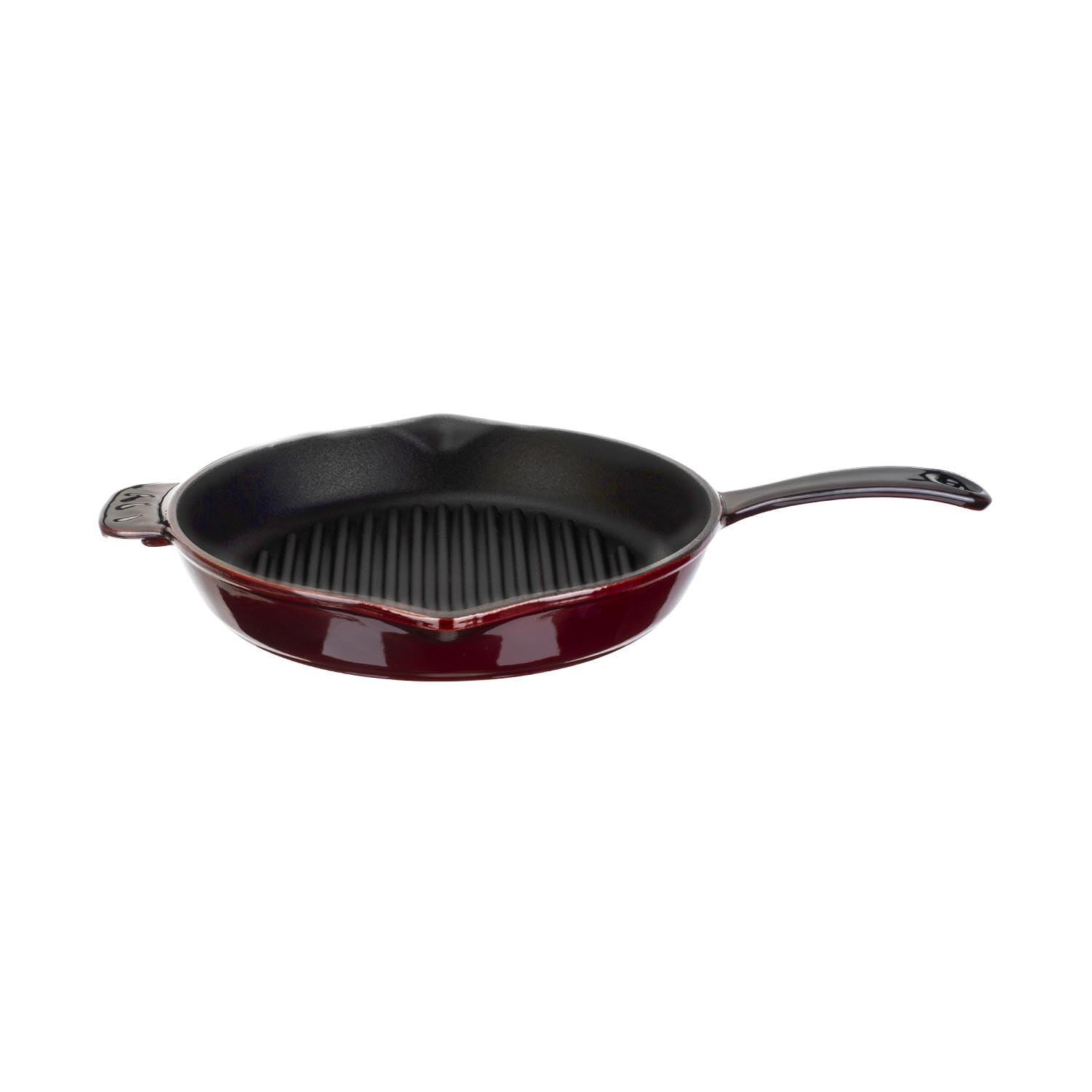 Lava Premium Grillpfanne 28 cm Gusseisen Grau Emaille Rund
