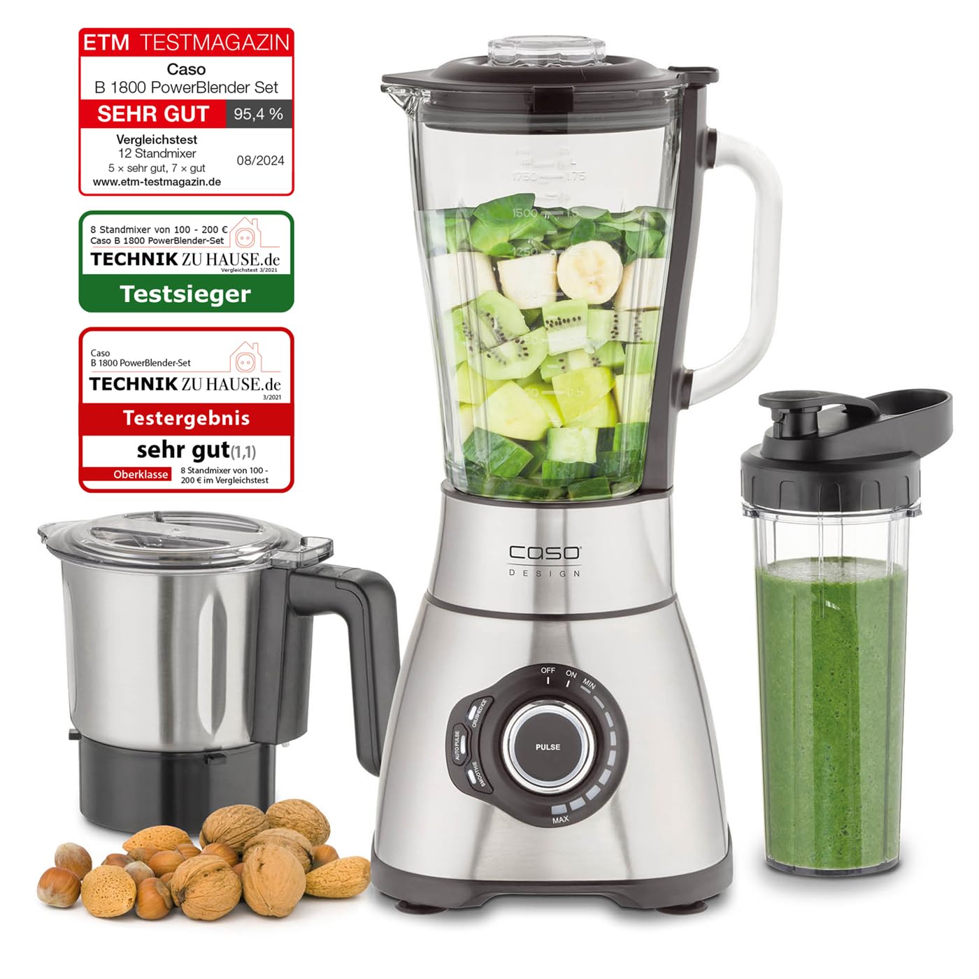 Caso B 1800 PowerBlender Standmixer Set 1,75 L 1800 W