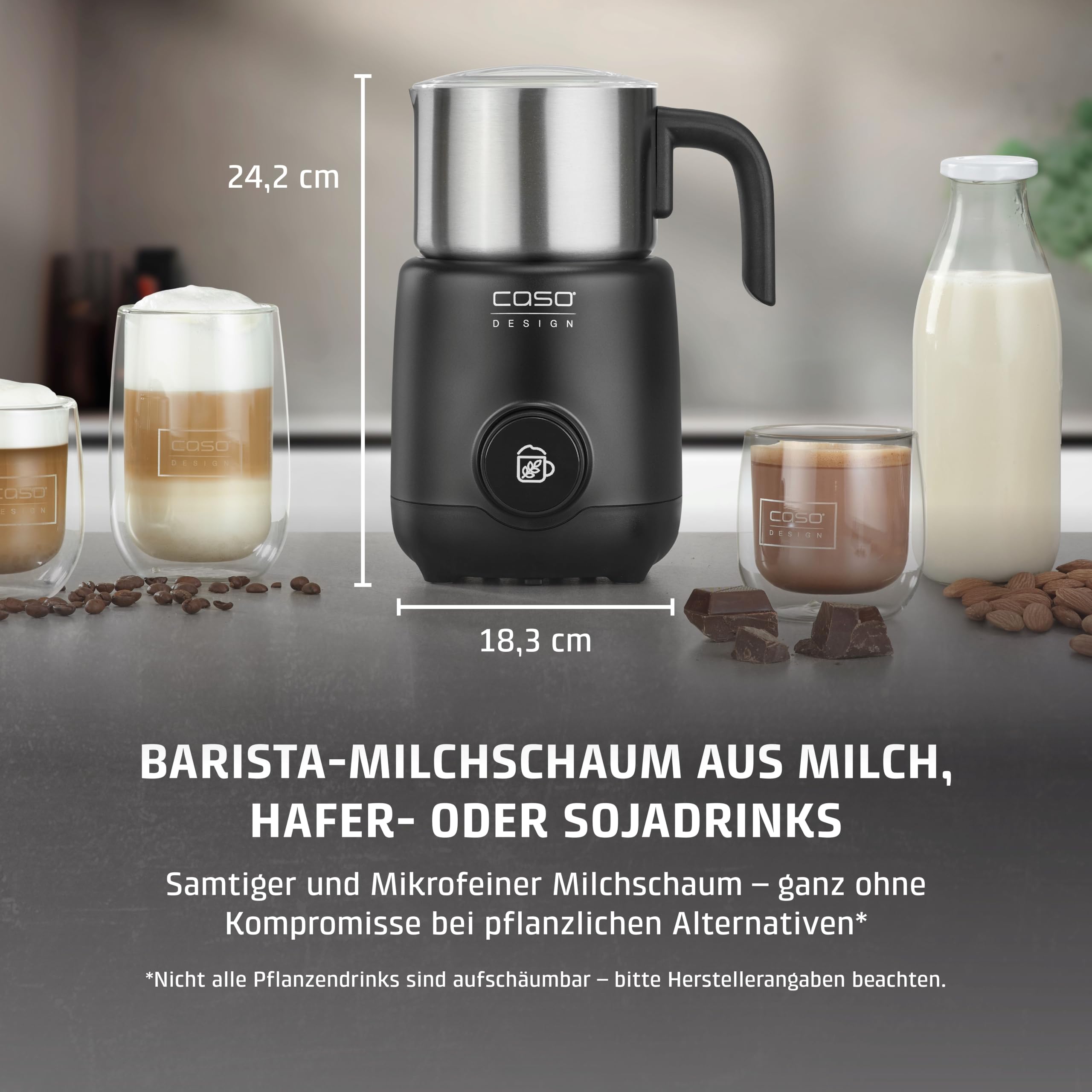 Caso PremiumLatte XL Milchaufschäumer 1 Liter Induktion