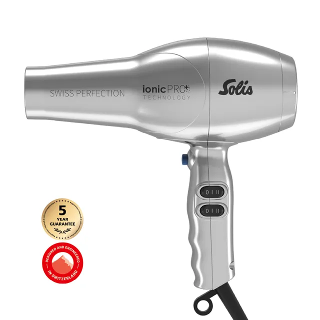Solis Swiss Perfection 360 ionicPRO Haartrockner Silber 2300W