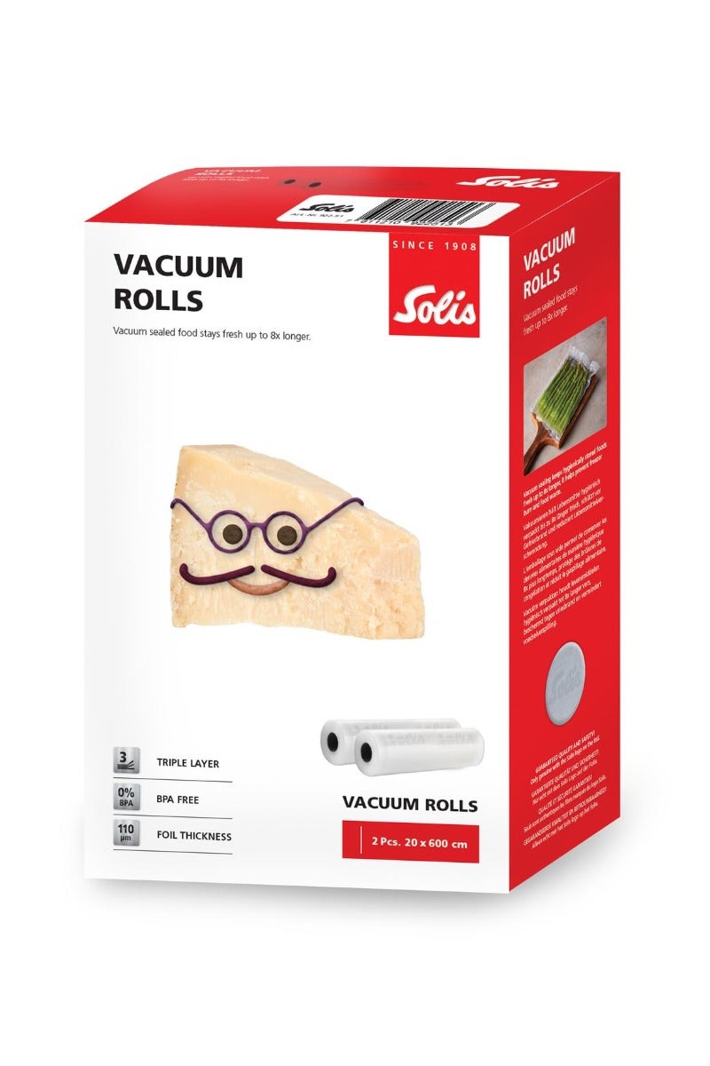 Solis Vac Prestige Vakuumfolie 20x600 cm 2 Rollen 8x frisch
