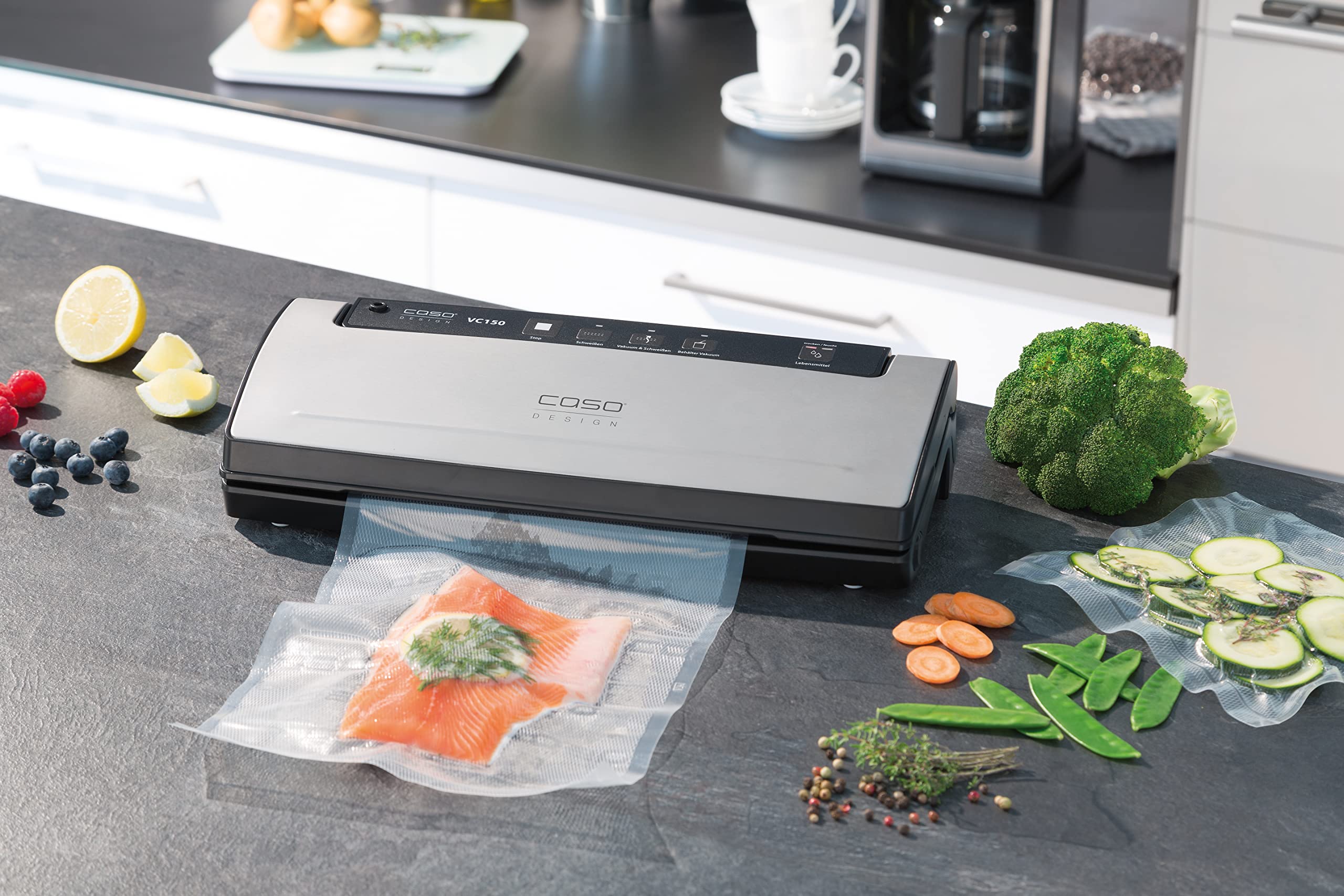 CASO VC150 Vakuumierer Edelstahl 30cm Sous Vide
