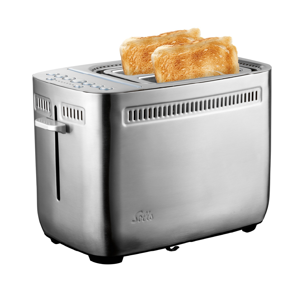 Solis Sandwich Toaster mit Zangen und Brötchenwärmer