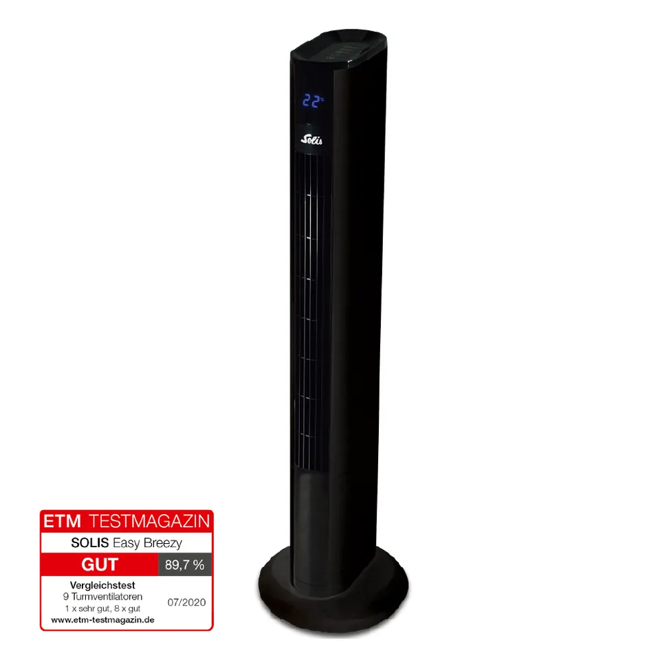 Solis Easy Breezy Turmventilator Noir 50 W 3 Modi