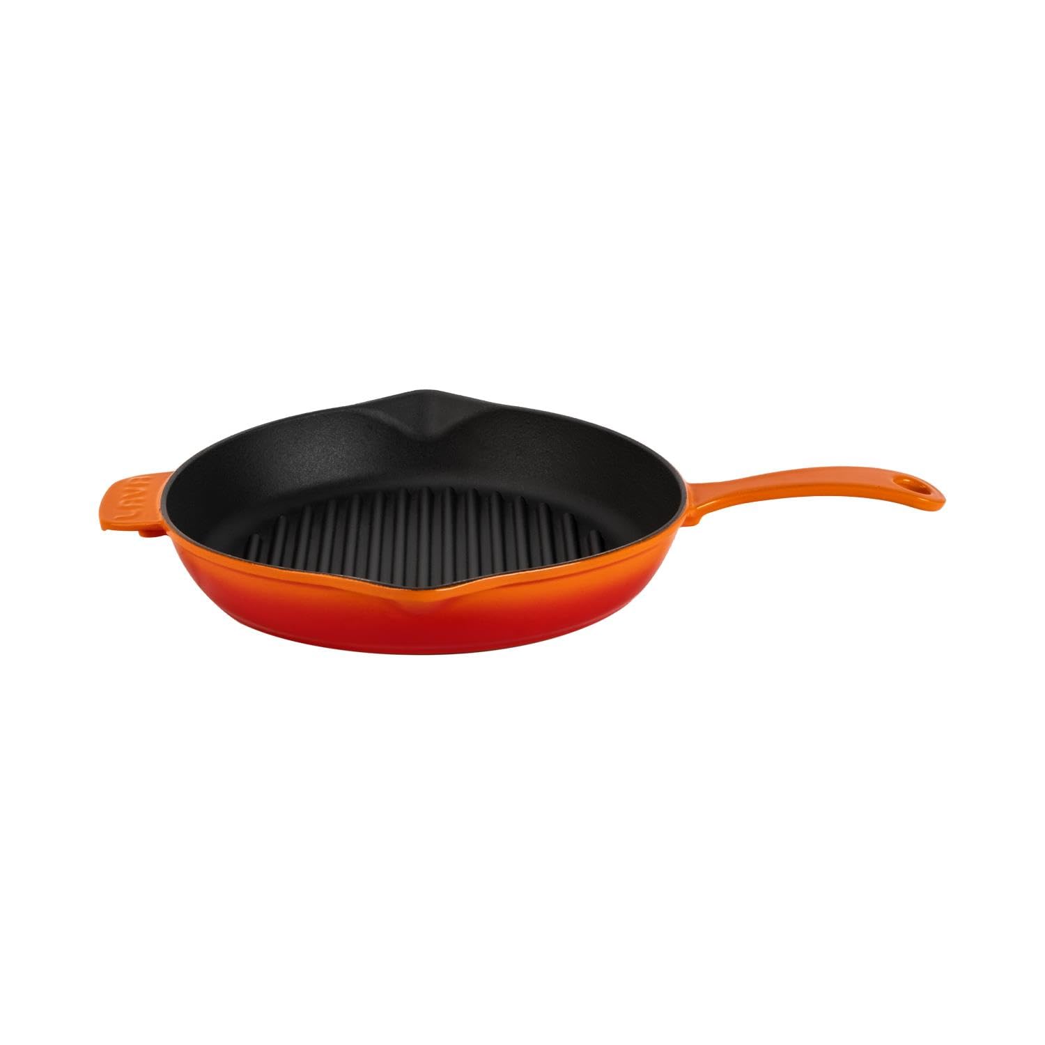 Lava Premium Grillpfanne 28 cm Gusseisen Grau Emaille Rund