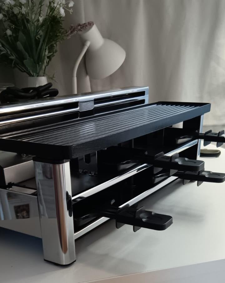 Caso Raclette AirClean Raclettegrill 8 Personen 1500 W Edelstahl