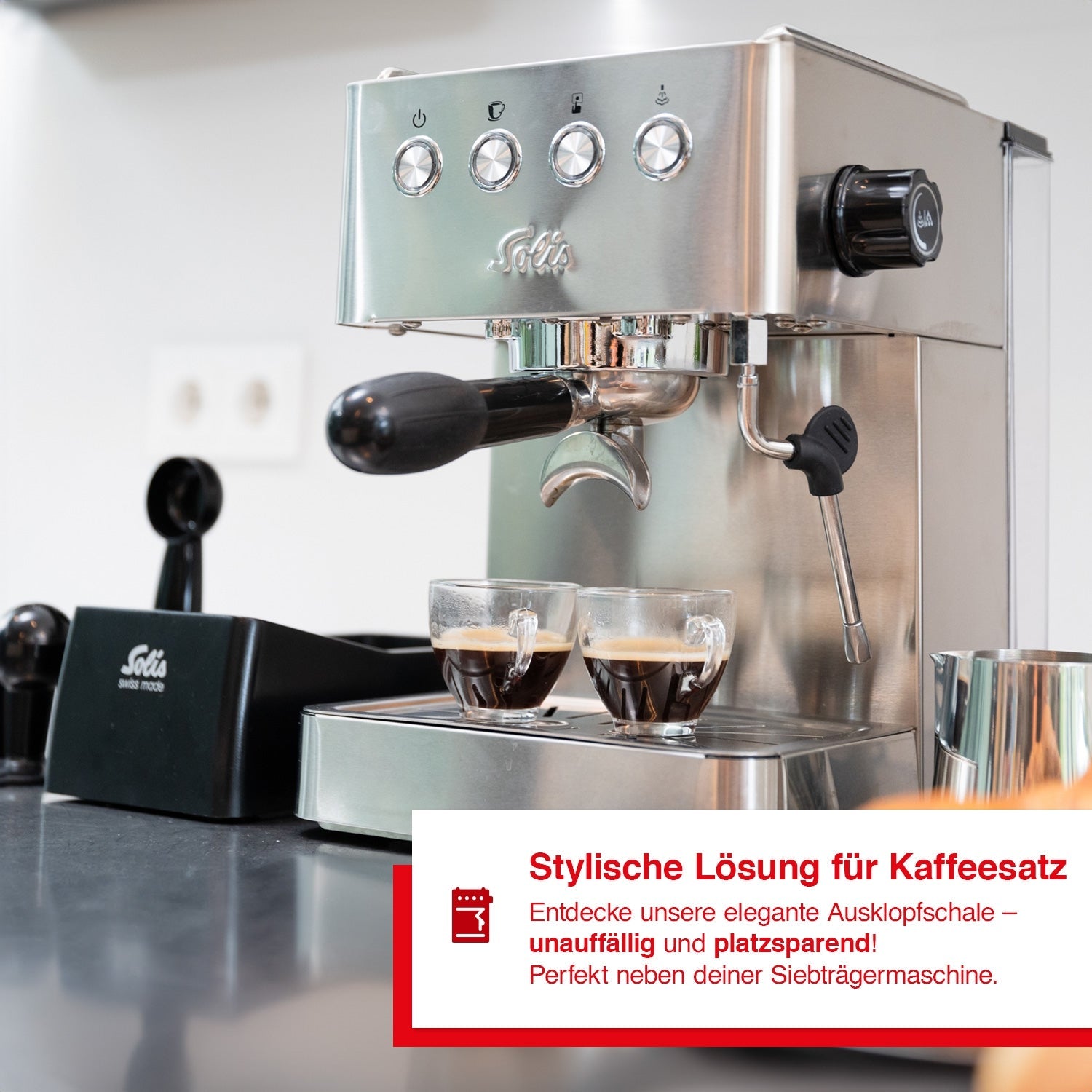Solis Barista Perfetta Plus Ausklopfschale Espresso Zubehör