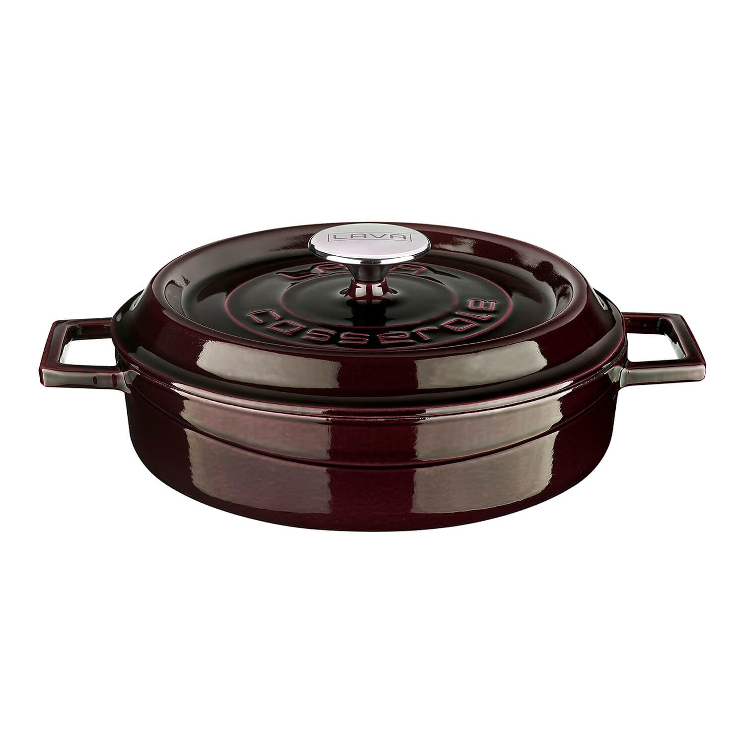Lava Premium Series Allzwecktopf 28cm Grau Gusseisen Schmortopf