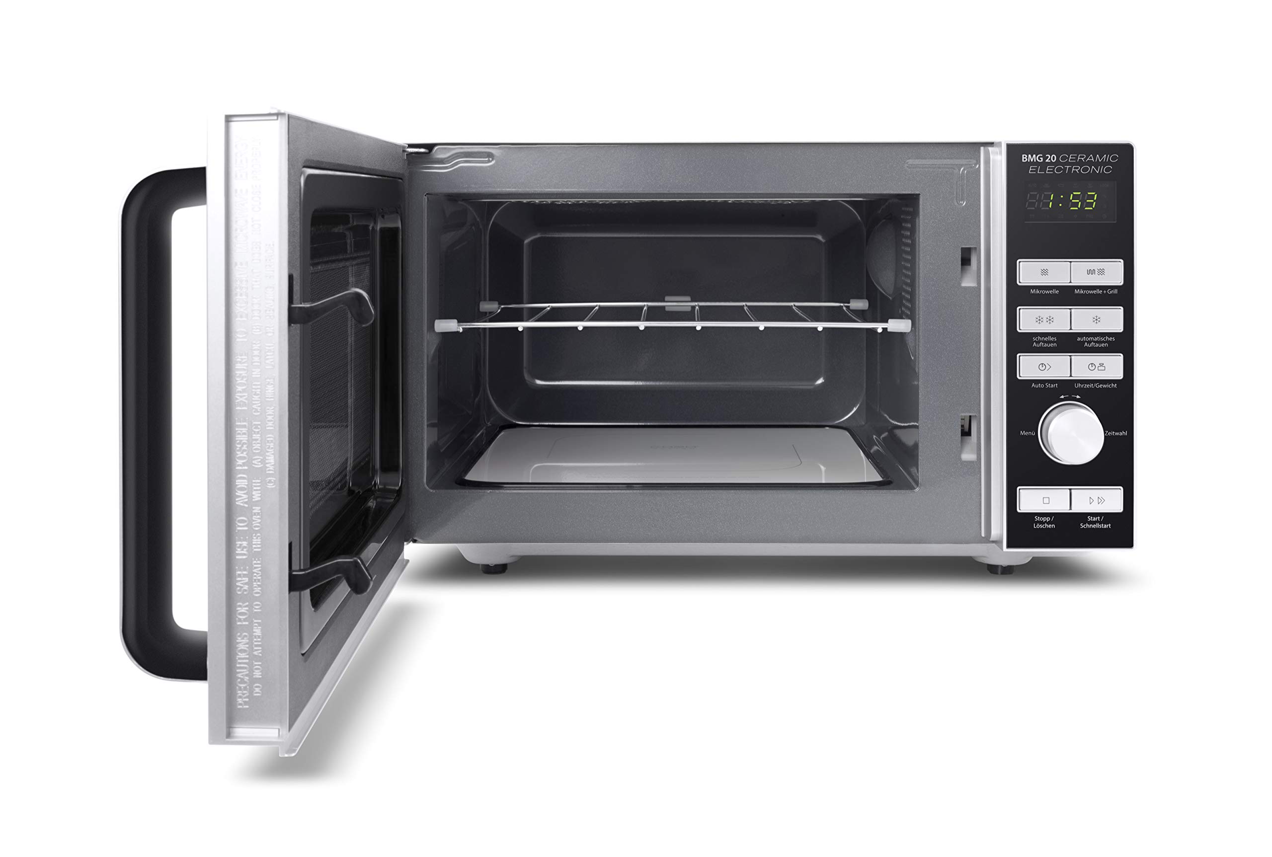 Caso BMG20 Ceramic Mikrowelle mit Grill 20L 800W Schwarz