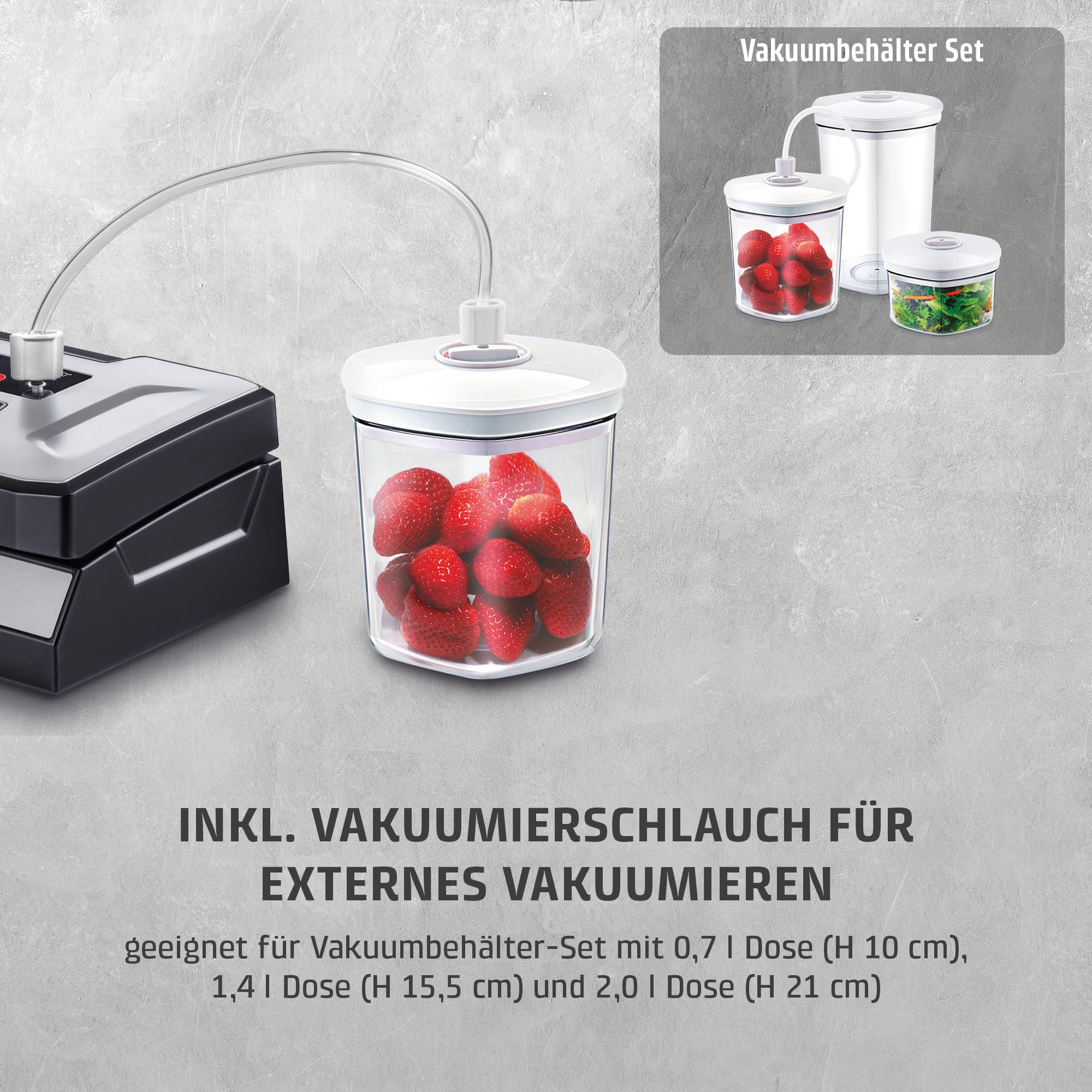 Caso HC170 Vakuumiergerät 9 l/min 30 cm Naht