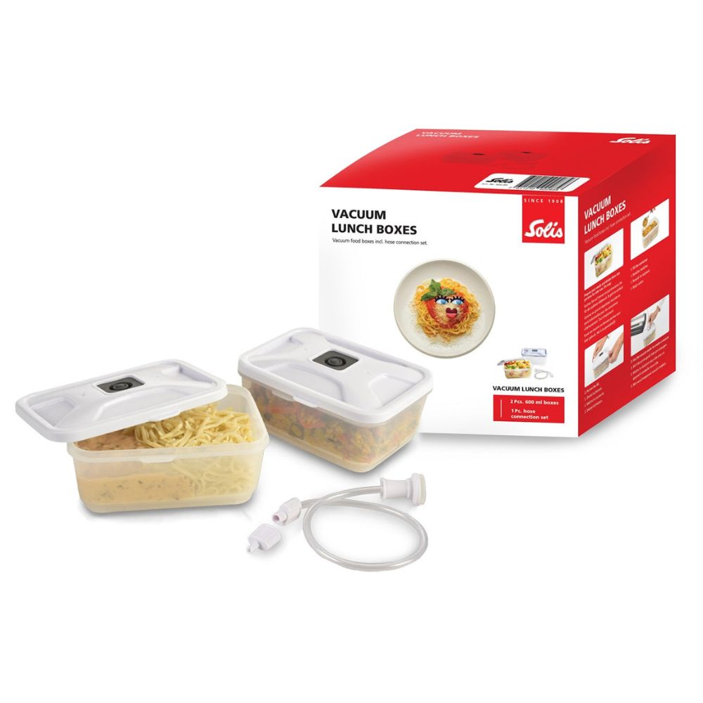 Solis Vac Prestige Vakuum-Lunchboxen 2x 600ml mikrowellenfest