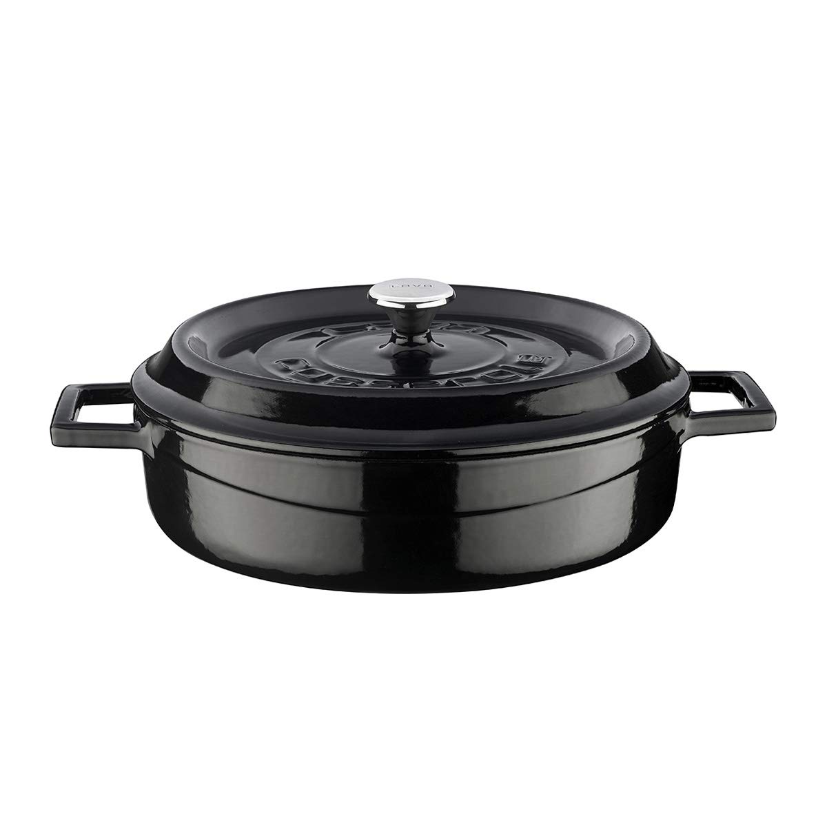 Lava Premium Gusseisentopf rund 24 cm Grün emailliert
