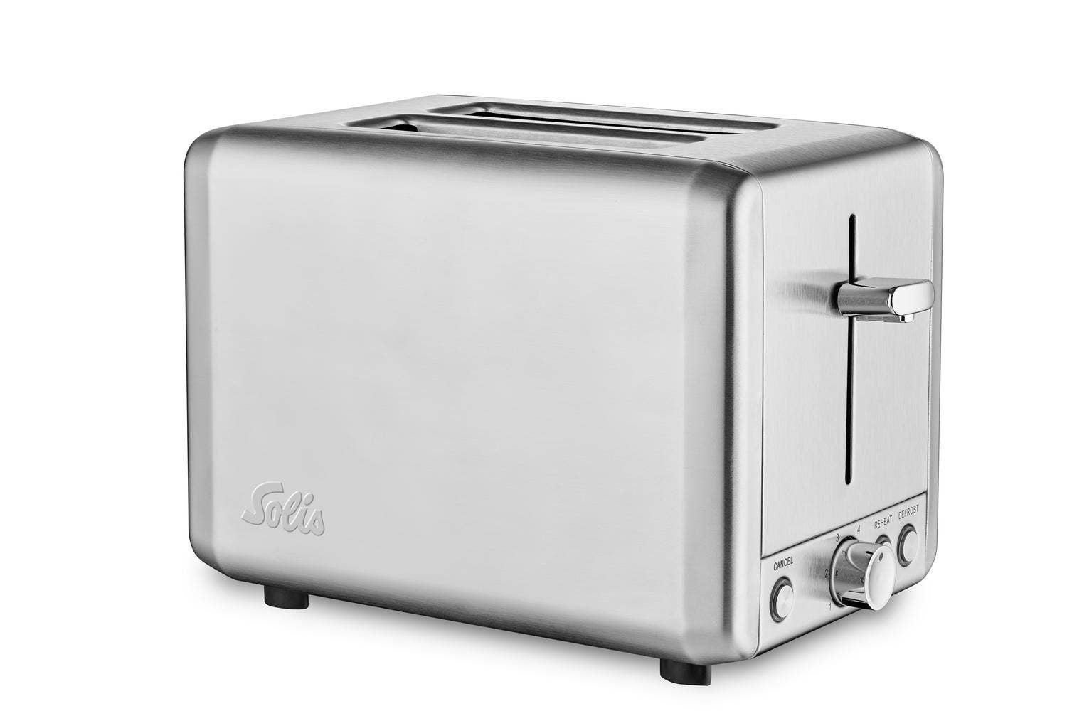 Solis Flex Toaster Steel Toaster Edelstahl 2-Scheiben