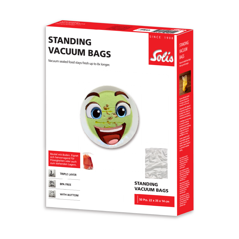 Solis Vac Prestige Stand-Vakuumbeutel 22x35cm 50 Stück