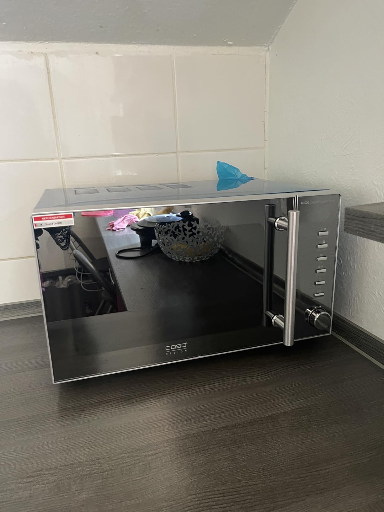 CASO MG20 Ceramic menu Mikrowelle mit Grill 20L Keramikboden