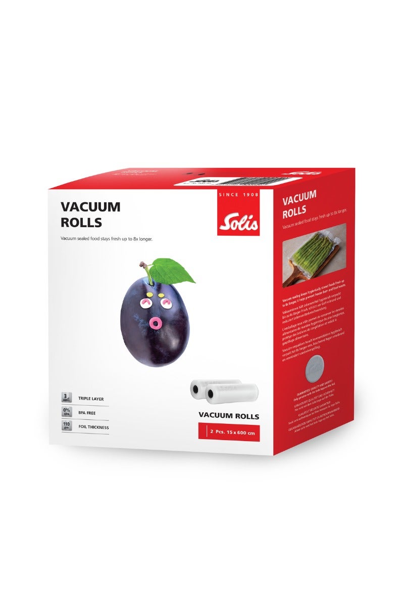 Solis Vac Prestige Vakuumierfolie 15x600 cm 2 Rollen