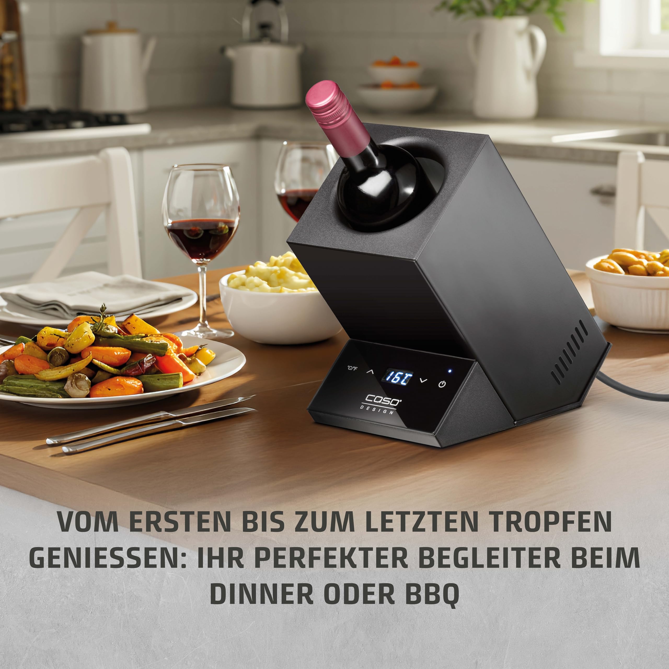 Caso WineCase One Black Weinkühler 5-18°C