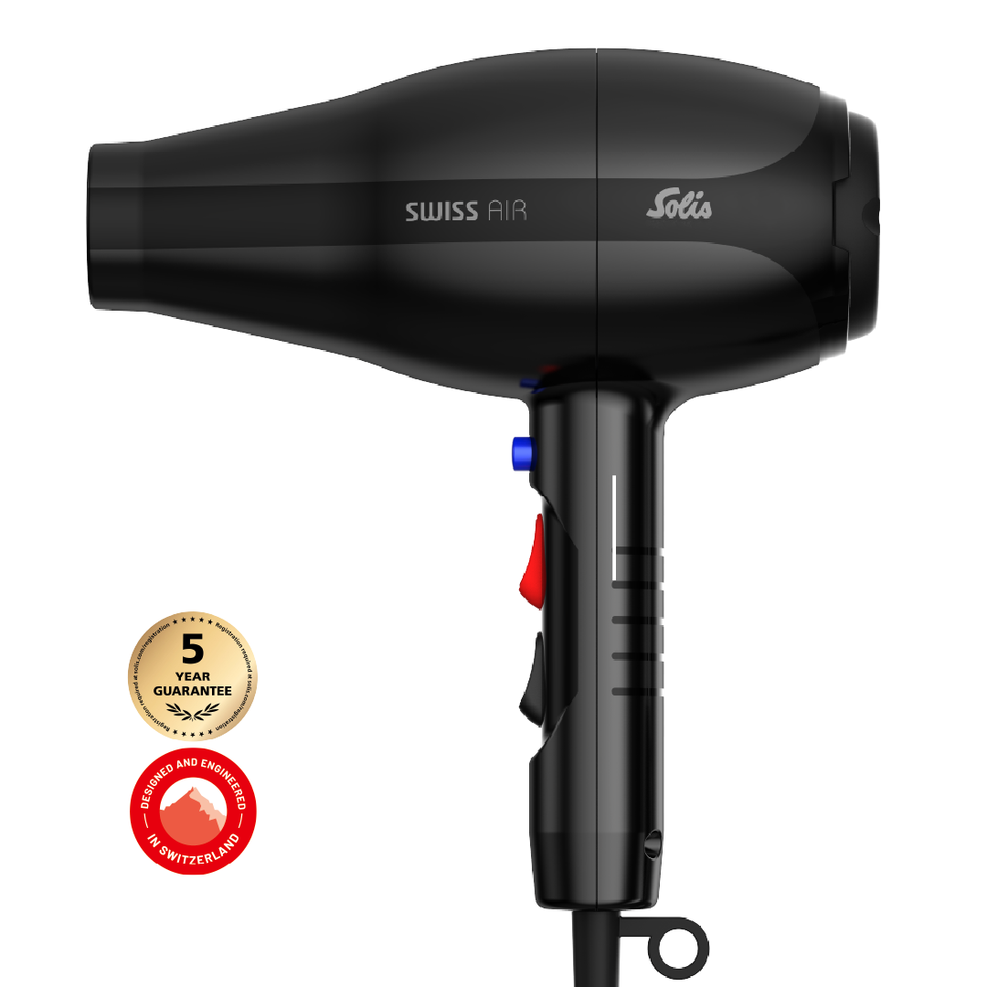 Solis Swiss Perfection Swiss Air Ion Haartrockner Schwarz Ionen