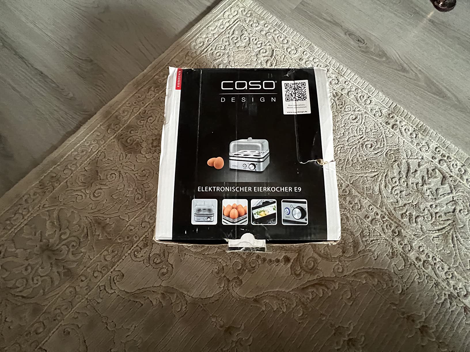 Caso E 9 Eierkocher Edelstahl für 8 Eier mit Signal