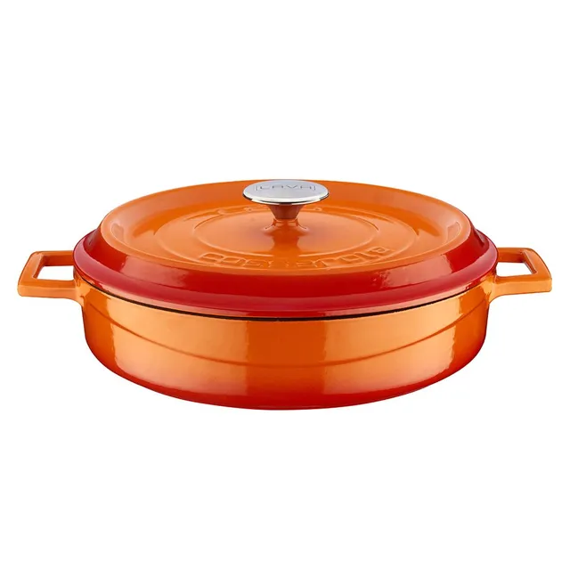 Lava Signature Series Schmortopf Gusseisen Orange 3,5 Quart