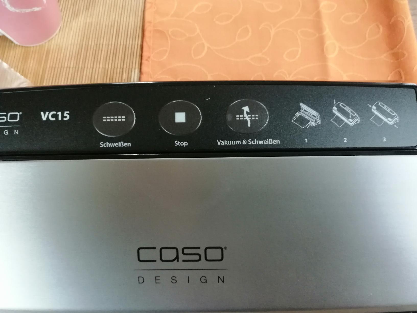 CASO VC15 Vakuumierer mit 10 Beuteln 30 cm Schweißnaht