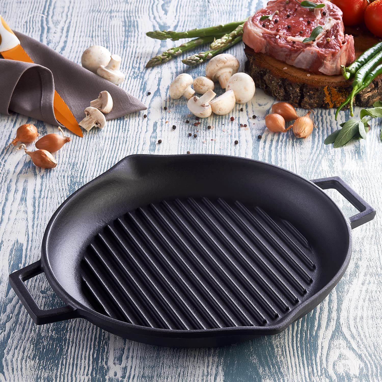 Lava ECO Series Grillpfanne 30cm Gusseisen Schwarz emailliert