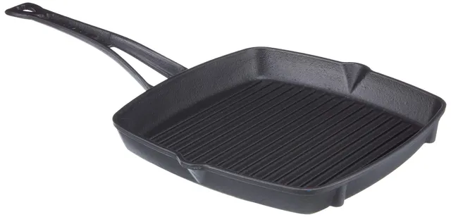 Lava ECO Grillpfanne Gusseisen 10 Zoll schwarz matt