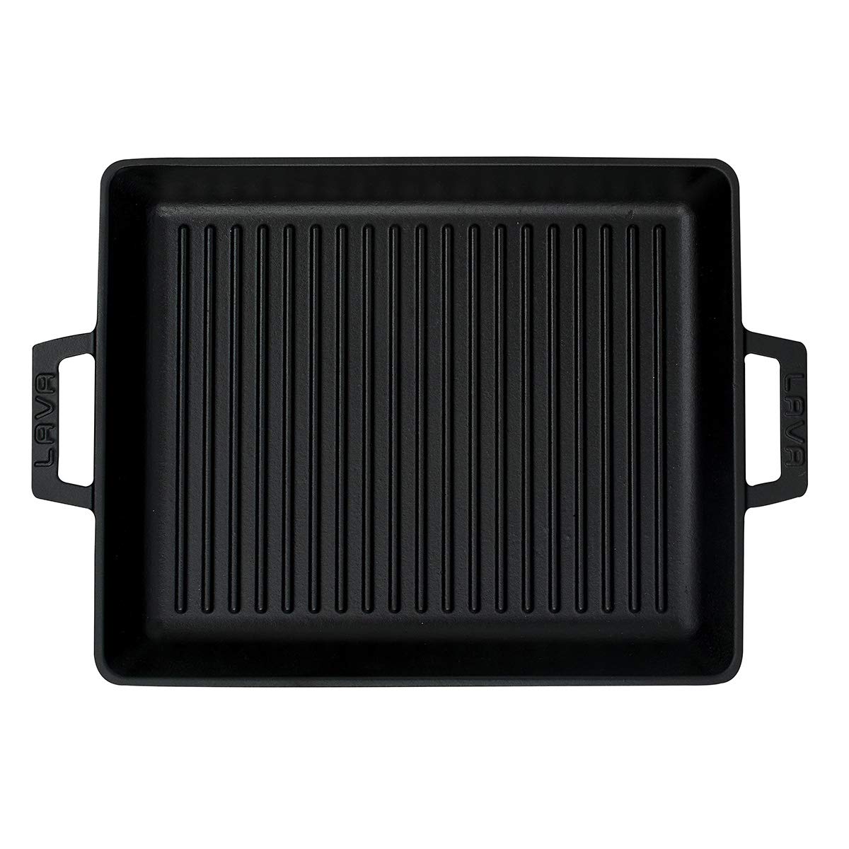 Lava Signature Grillpfanne 26x32 cm Schwarz Gusseisen