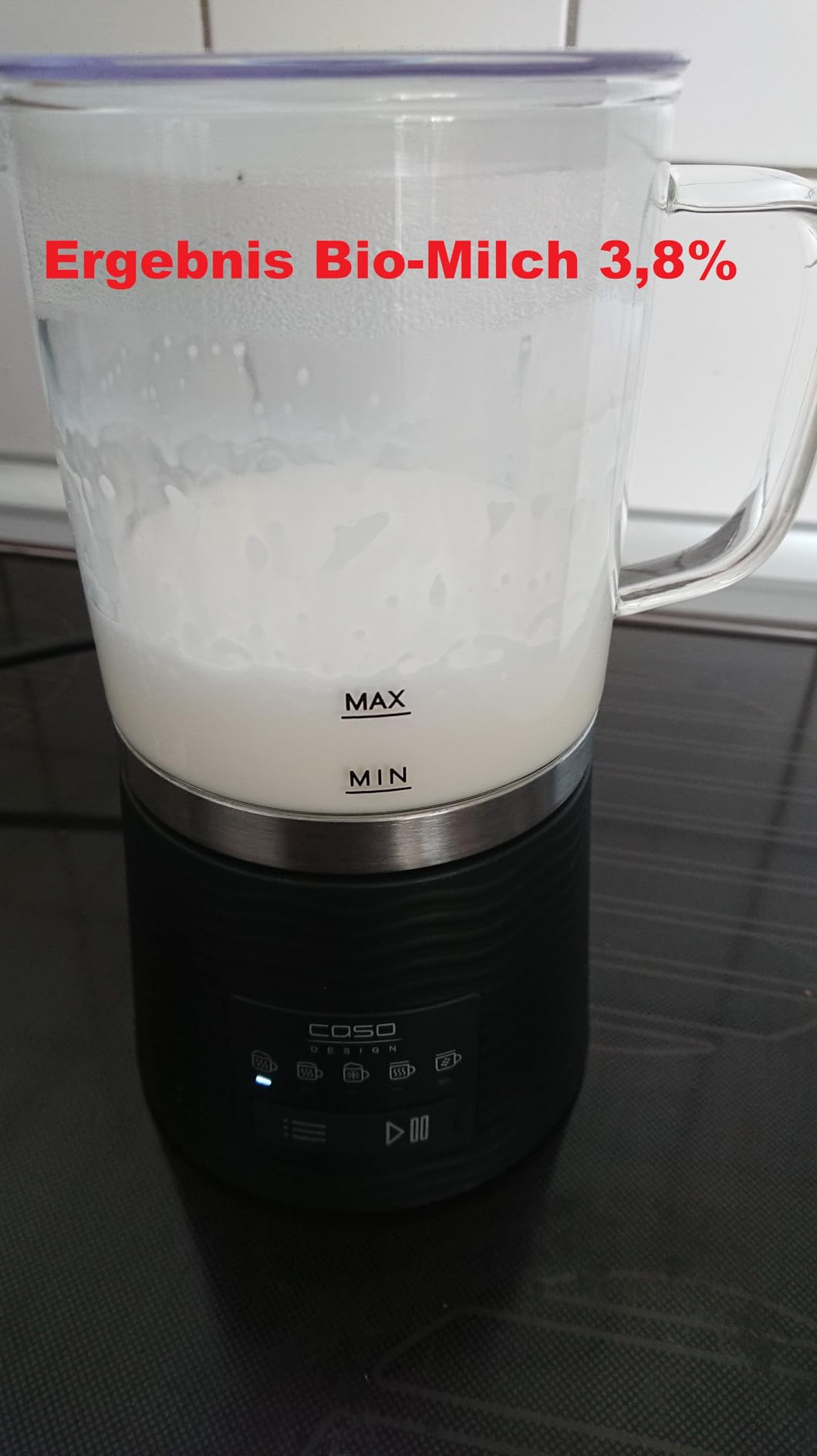 CASO CappuLatte Milchaufschäumer Glas 250/400 ml