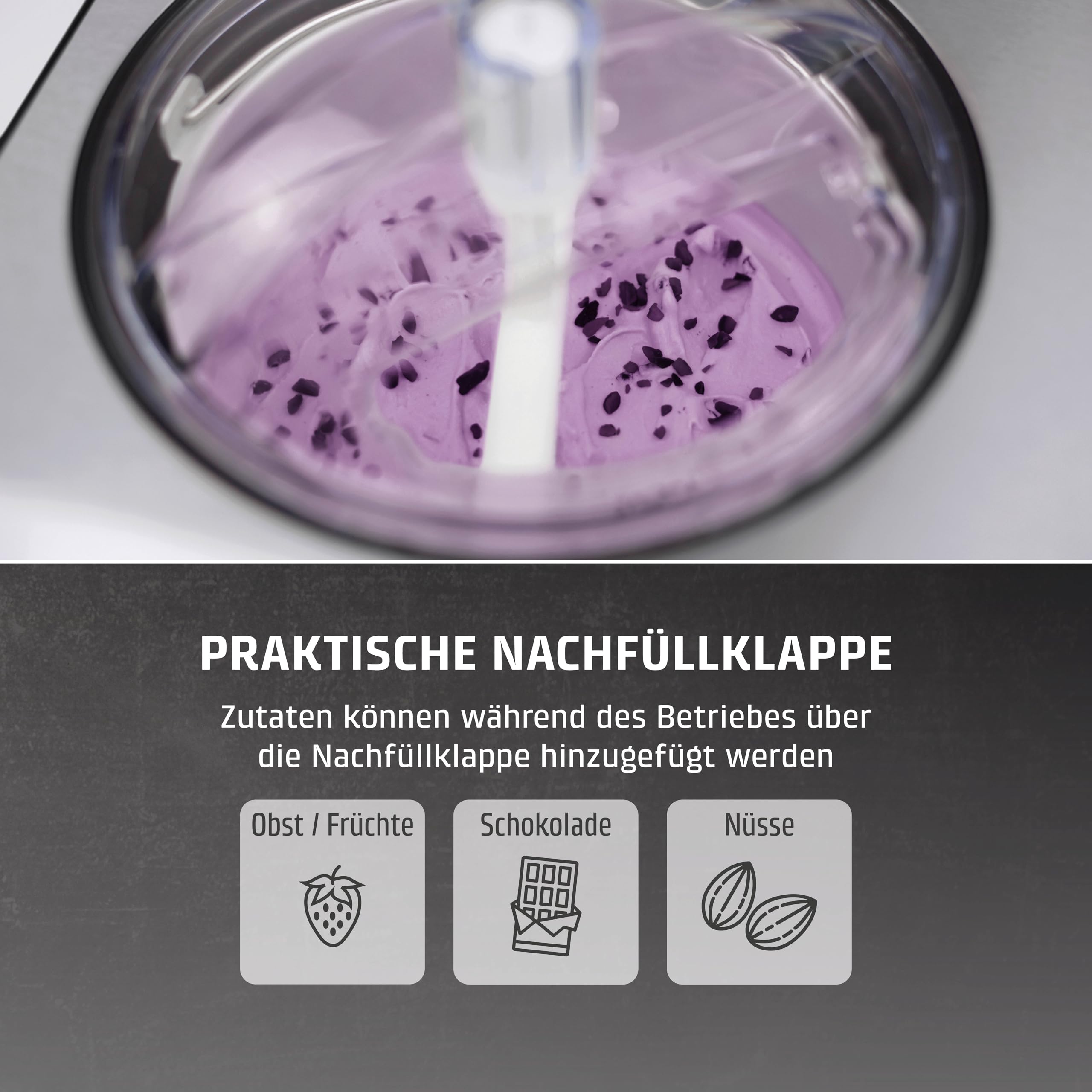 CASO IceCreamer Eismaschine 2in1 2 Liter Kompressor
