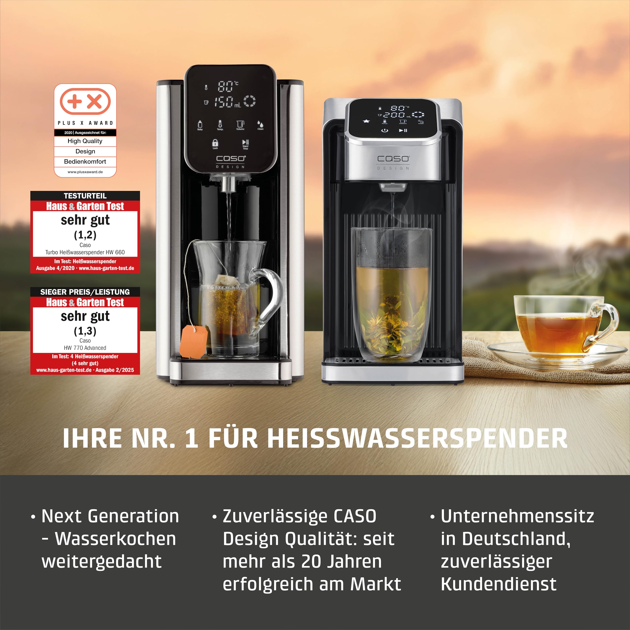 CASO HW 550 Heißwasserspender 2,9 L 2600 W 40-100 °C