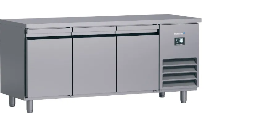 Marecos FCS 3 PO Kühlunterbau Edelstahl 275 L -15/-22°C