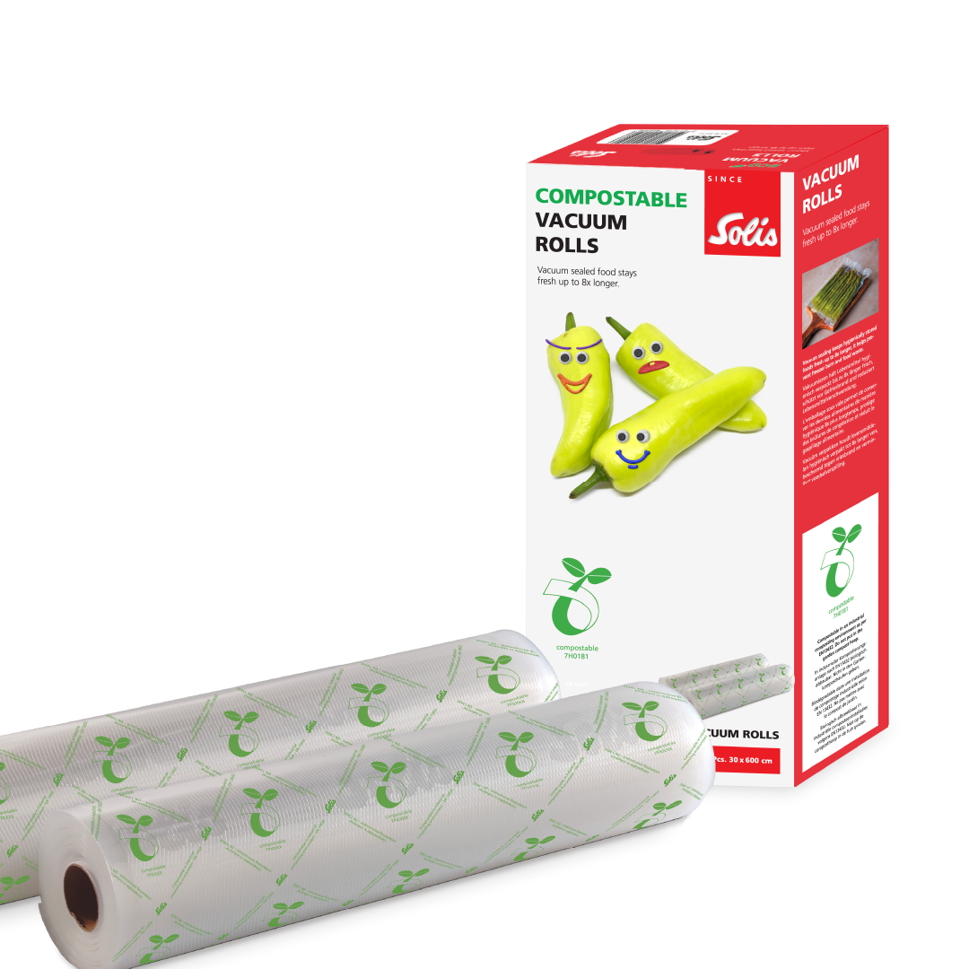 Solis Vac Prestige Vakuumrollen 30x600cm 2 Rollen kompostierbar
