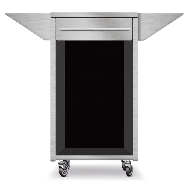 Caso Cooling Umbauschrank Rollwagen Edelstahl für BBQ Cooler
