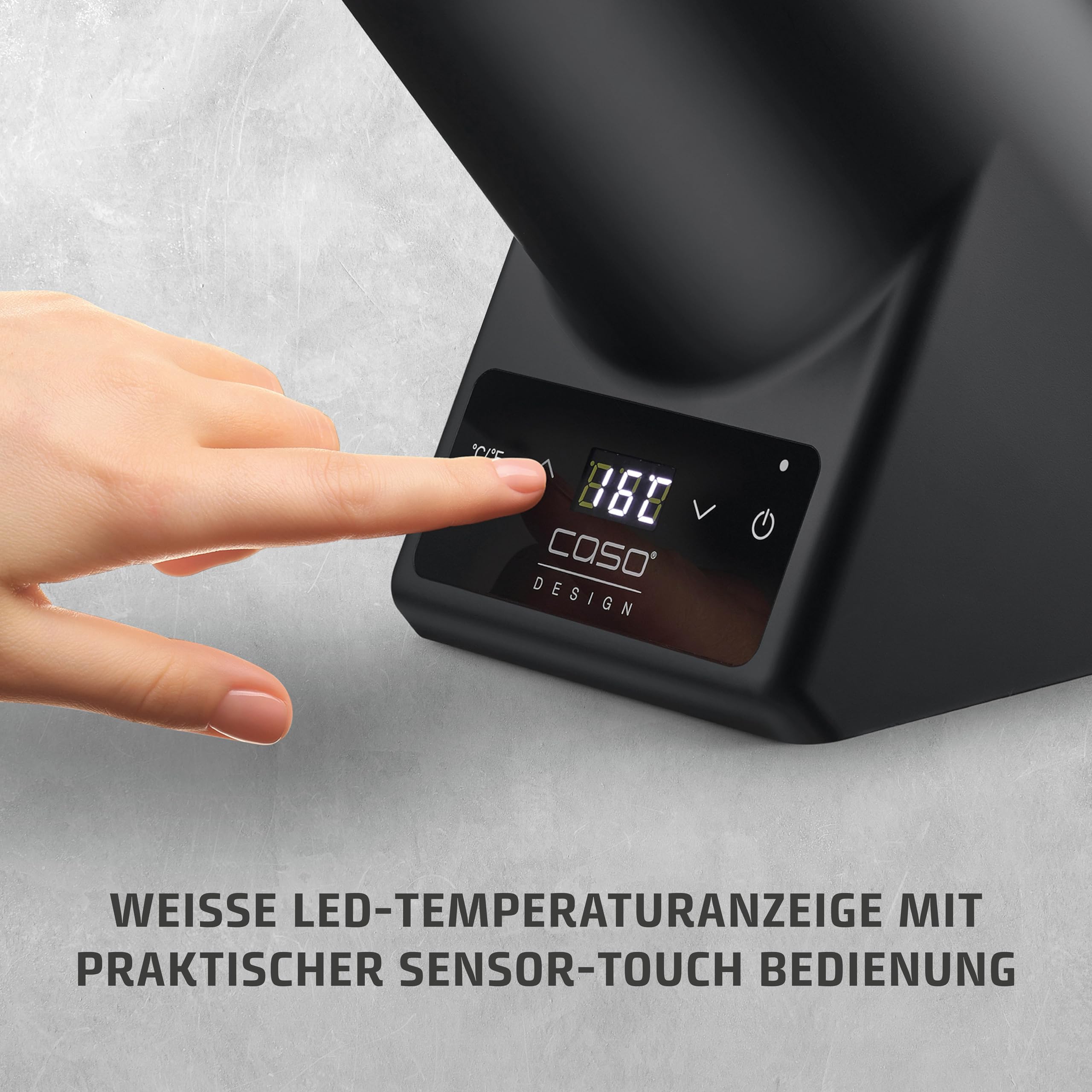 Caso VinoCase Black Weinkühler 1 Flasche 5-18°C Touch