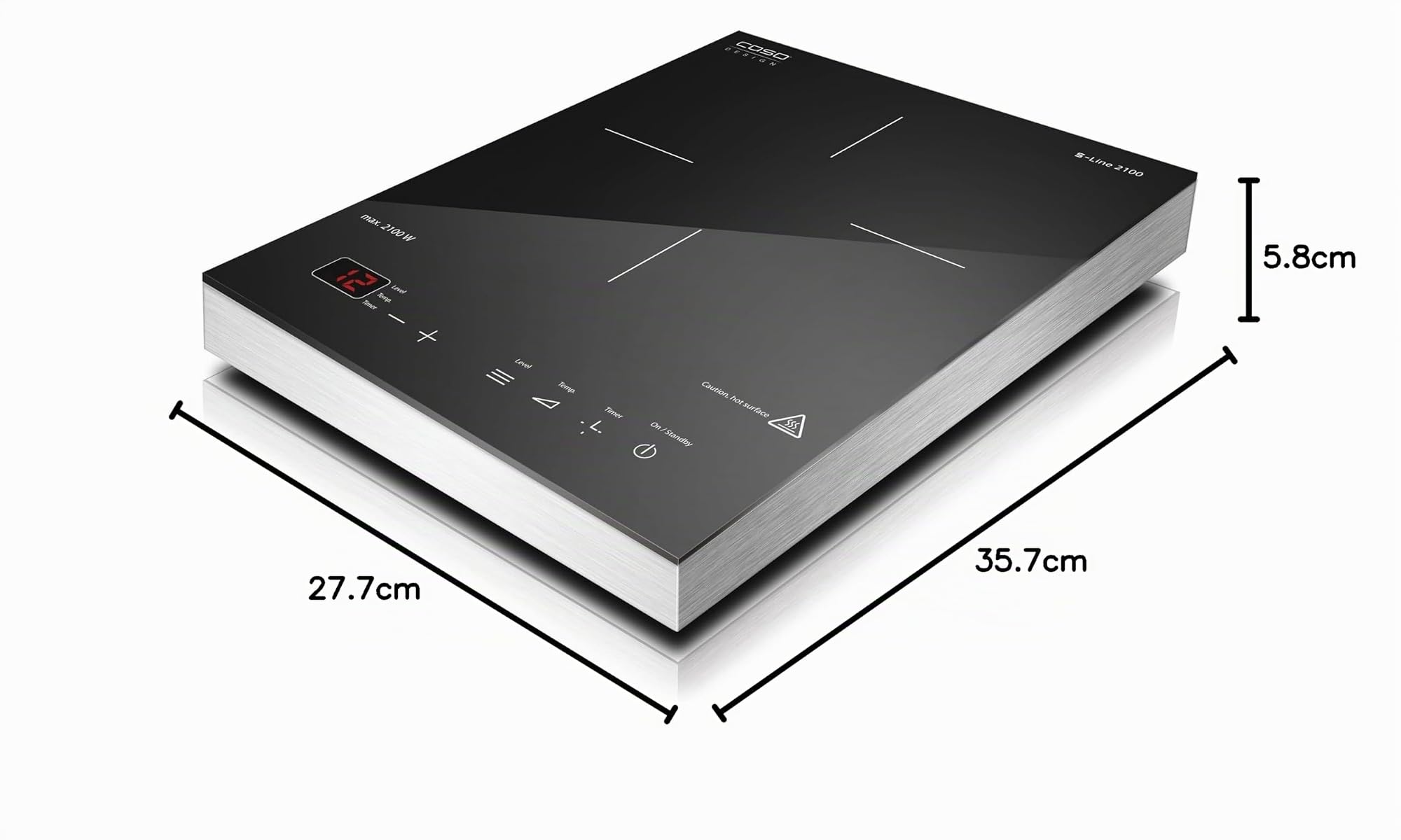 CASO S-Line 2100 Induktionskochplatte 2100W Mobil