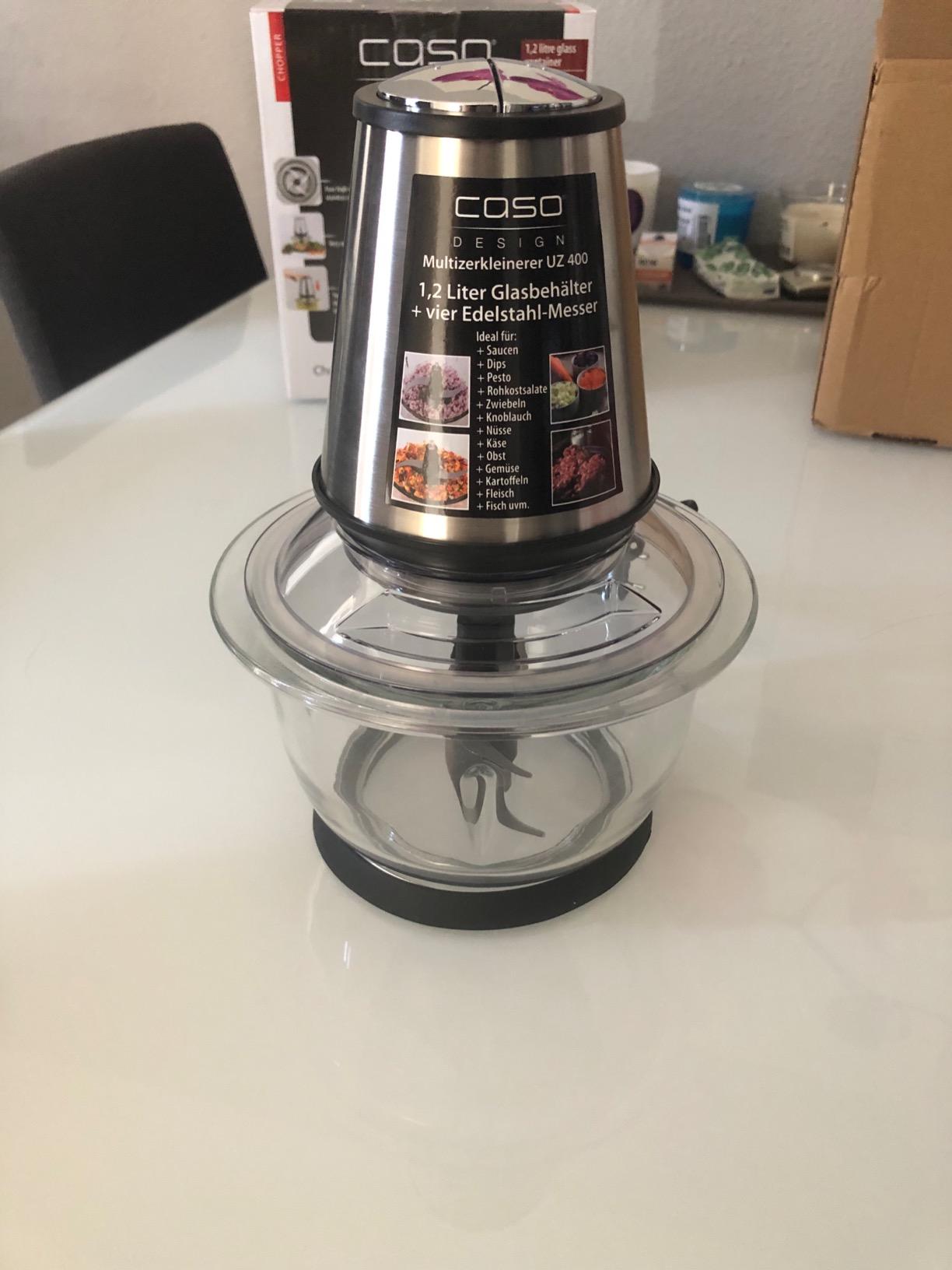 Caso UZ 400 Universal-Zerkleinerer 1,2 L Glas Edelstahl